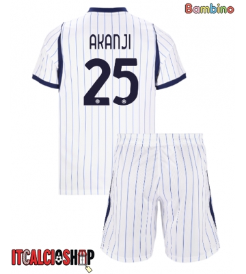 Inter Milan Manuel Akanji #25 Seconda Maglia Bambino 2026-27 Manica Corta (+ Pantaloni corti)